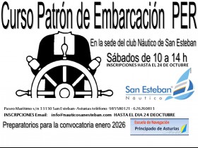 Curso PER 2025/2026 Patrón de Embarcación de Recreo